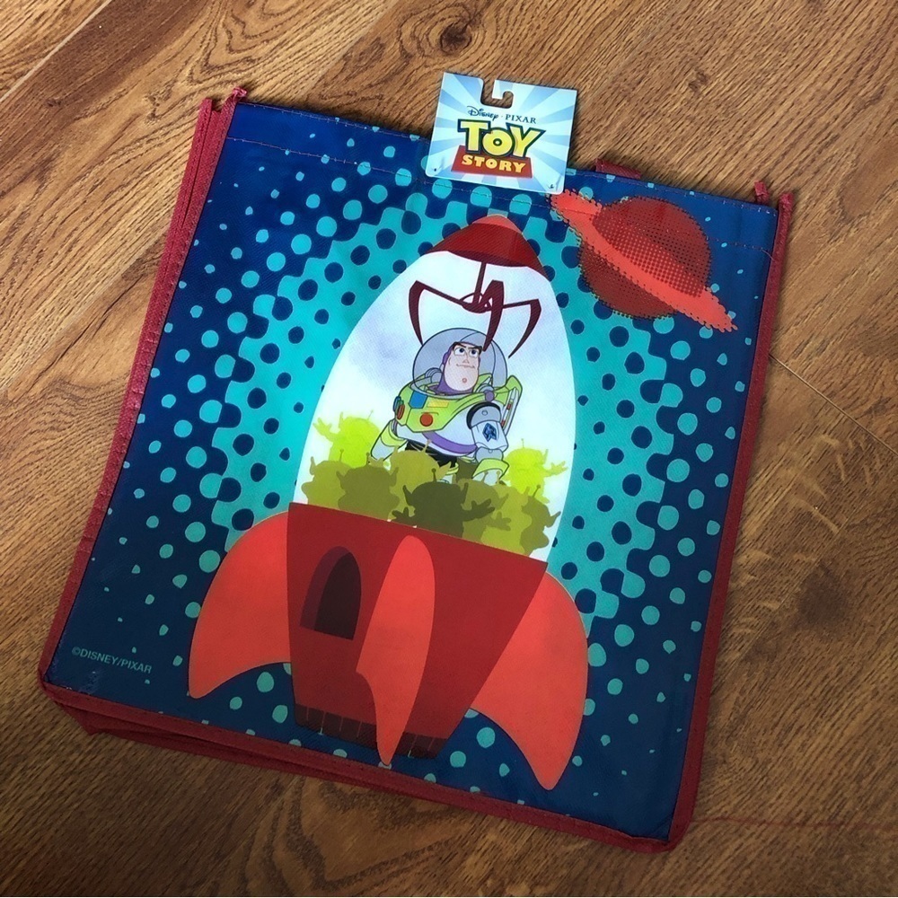Disney Toy Story: buzz in claw machine square reusable shopping bag